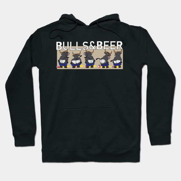 Bulls & Beers Hoodie by GilbertoMS